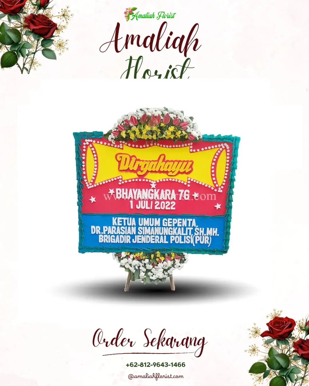 Papan Bunga HUT Ulang Tahun Krakahan